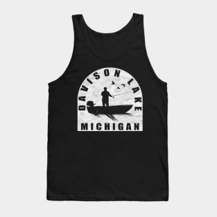 Davison Lake Fishing Michigan Tank Top